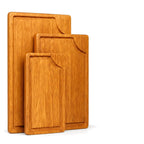 Shalinindia Mango Wood Cutting Board for Kitchen, Natural, Set of 3