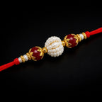 Shalin India Red Rakhi for Brother, Bhaiya - Rakhi Thread Bracelet, Raksha