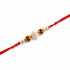 Shalin India Red Rakhi for Brother, Bhaiya - Rakhi Thread Bracelet, Raksha