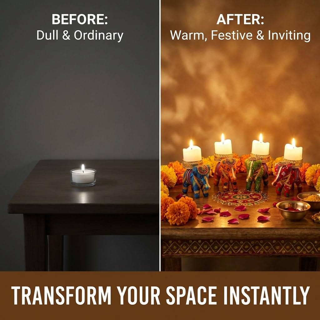 Traditional Tea Light Candle Holders - Decorative Diyas