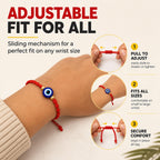 7-Knot Blue Evil Eye Bracelet Set of 2 Rakhi for Brother - Protection
