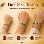 Shalin India Peacock Rakhi for Brother, Bhaiya - Rakhi Thread Bracelet