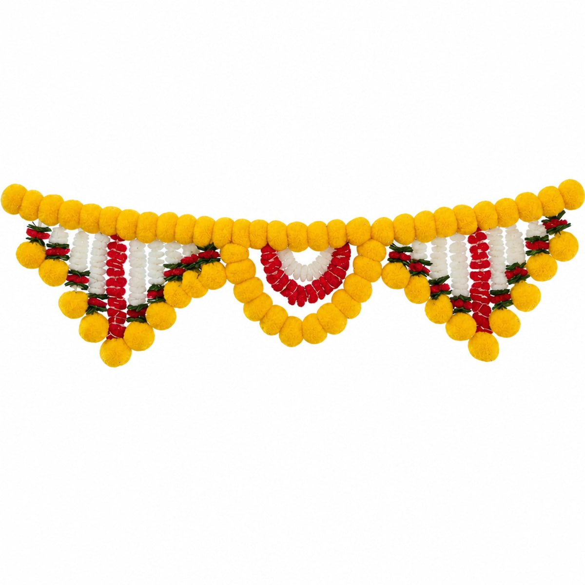 ShalinIndia Artificial Marigold Toran Door Hanging - Diwali Festival Home