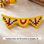 ShalinIndia Artificial Marigold Toran Door Hanging - Diwali Festival Home
