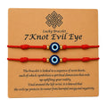 7-Knot Blue Evil Eye Bracelet Set of 2 Rakhi for Brother - Protection