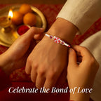 Shalin India Red Rakhi for Brother, Bhaiya - Rakhi Thread Bracelet, Raksha