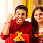 Shalin India Red Rakhi for Brother, Bhaiya - Rakhi Thread Bracelet, Raksha