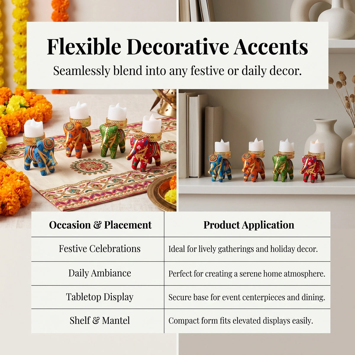 Traditional Tea Light Candle Holders - Decorative Diyas