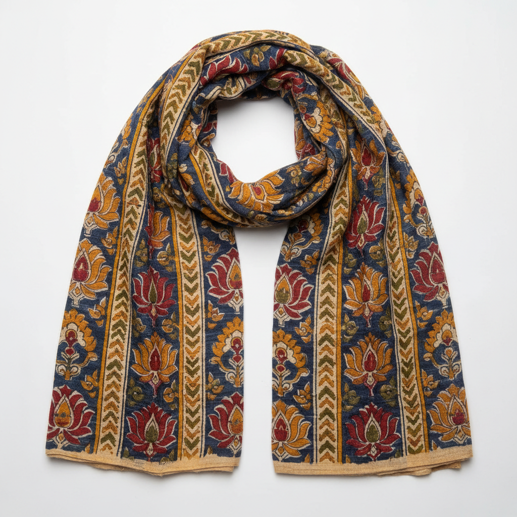 Handcrafted Indian Block Print Scarf