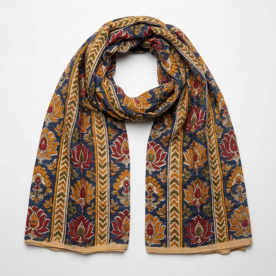 Handcrafted Indian Block Print Scarf
